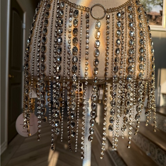 Camilla Coelho Penny rhinestone skirt / festival skirt gold - Picture 15 of 15